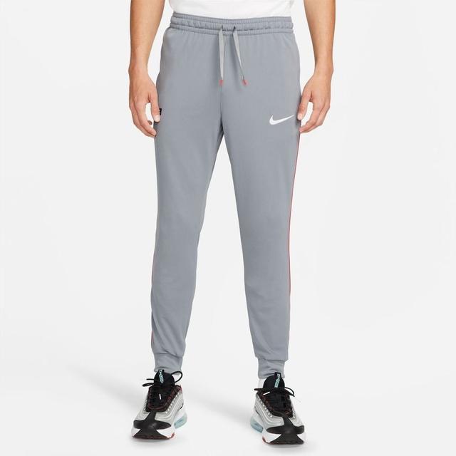 Nike F.C. Training Trousers Dri-fit Libero - Cool Grey/habanero Red/white, size X-Small on Productcaster.