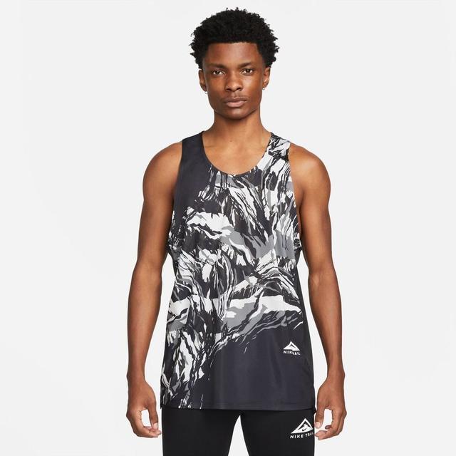 Nike Tank Top Dri-fit Trail Rise 365 - Black/white, size Small on Productcaster.