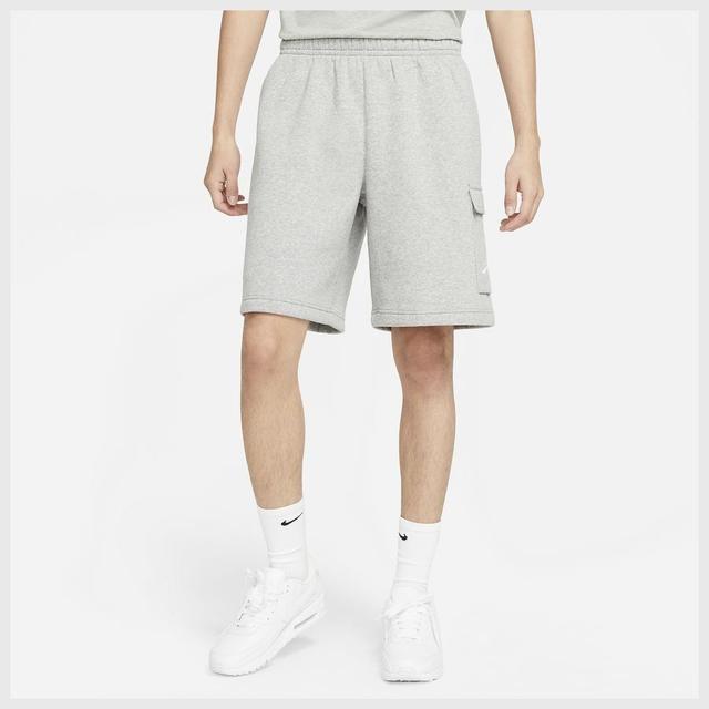 Nike Shorts Nsw Club Cargo - Grey Heather/matte Silver/white, size X-Small on Productcaster.