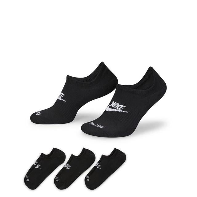 Nike Socks No-show Everyday Plus Cush 3-pack - Black/white, size S: 34-38 on Productcaster.