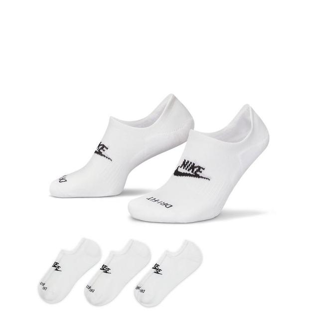 Nike Socks No-show Everyday Plus Cush 3-pack - White/black, size L: 42-46 on Productcaster.