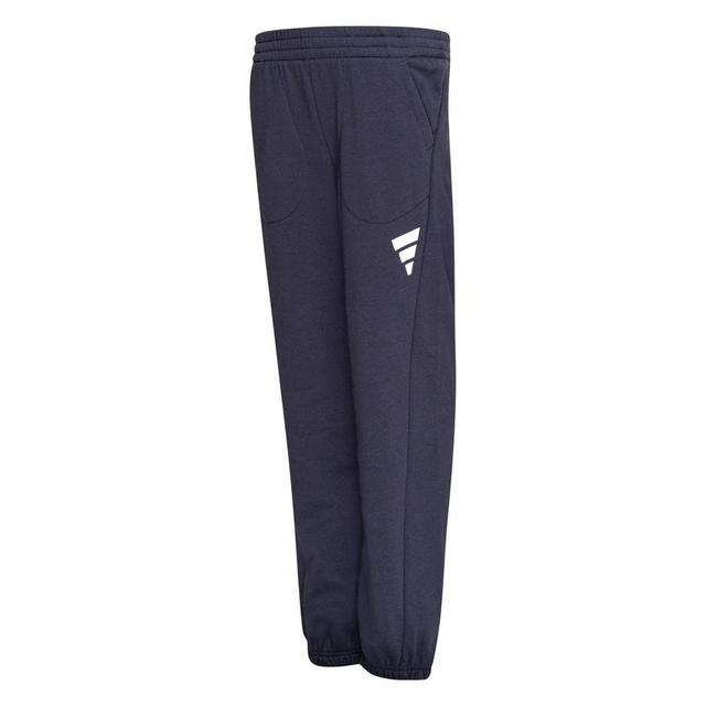 adidas Training Trousers Fleece - Shadow Navy/white Kids, size 128 cm on Productcaster.