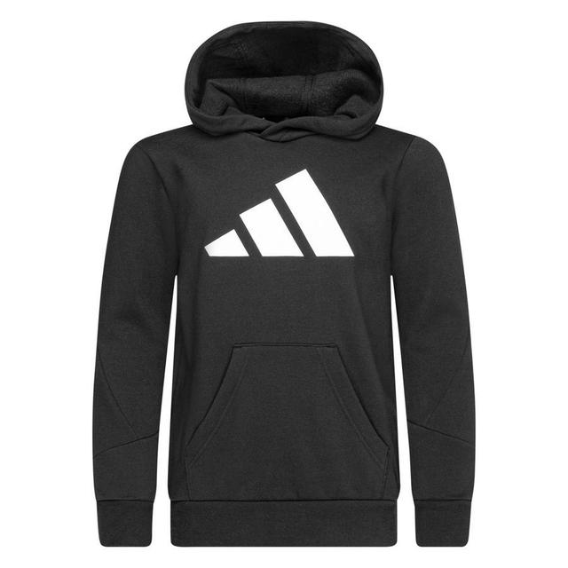 adidas Hoodie Fleece - Black/white Kids, size 164 cm on Productcaster.