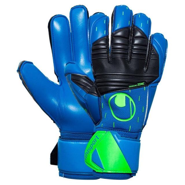 Uhlsport Goalkeeper Gloves Aqua Range Aquasoft - Pacific Blue/black/fluo Green, size 10½ on Productcaster.