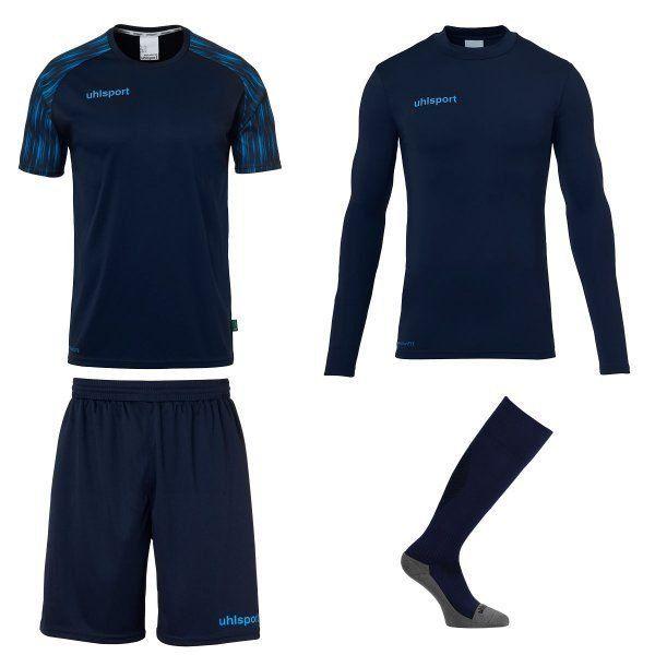 Uhlsport Goalkeepers Kit Blue Edition - Navy/blue Kids, size 116 cm on Productcaster.