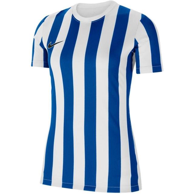 Nike Playershirt Dri-fit Striped Division Iv - White/royal Blue/black Woman, size Large on Productcaster.