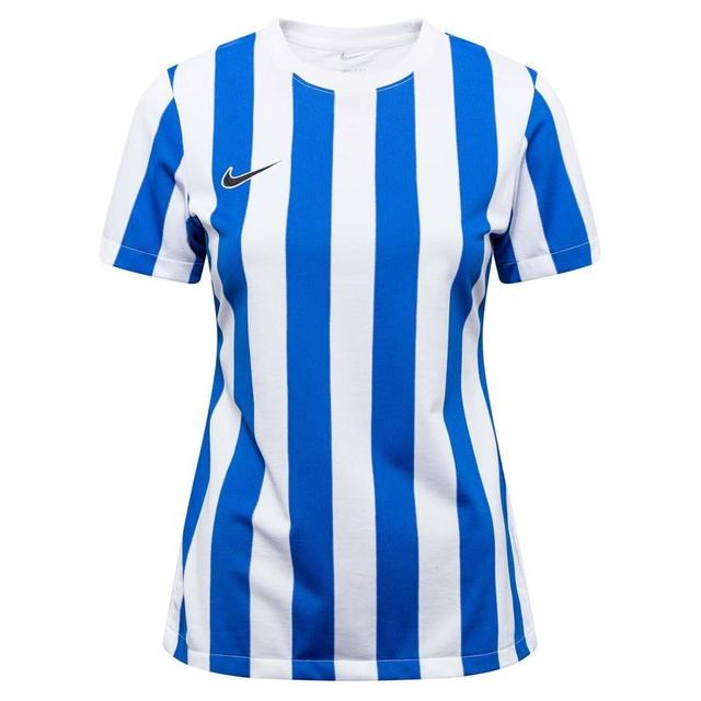 Nike Playershirt Dri-fit Striped Division Iv - White/royal Blue/black Women, size X-Small on Productcaster.