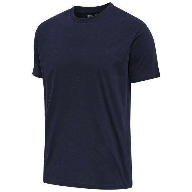 Hummel T-shirt Basic - Navy, size ['4XL'] on Productcaster.