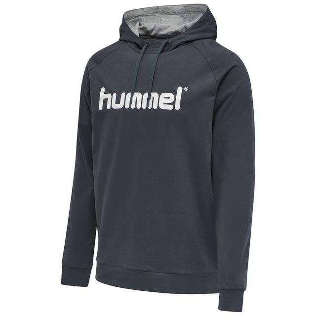 Hummel Hoodie Go Cotton - Black/white, size X-Large on Productcaster.