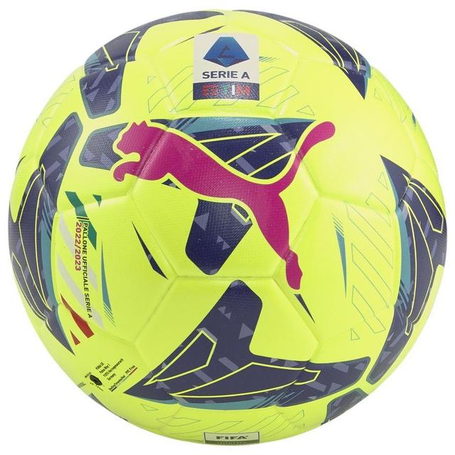 PUMA Football Orbita Serie A Fifa Quality - Lemon Tonic/navy Blue/sunset Glow, size Ball SZ. 5 on Productcaster.