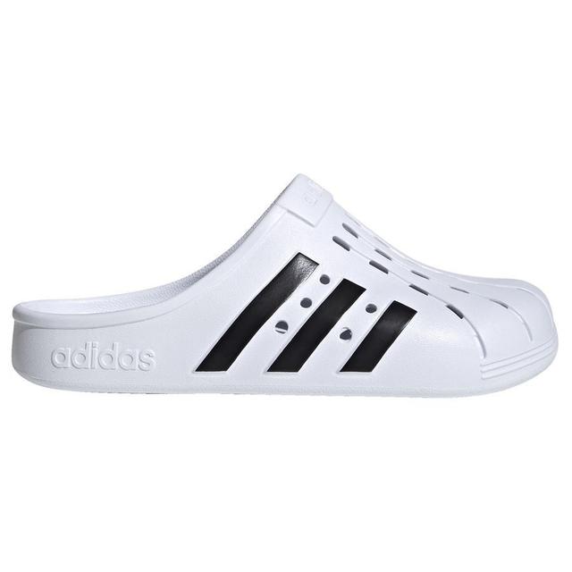 adidas Adilette Clogs - Cloud White/core Black, size 44½ on Productcaster.