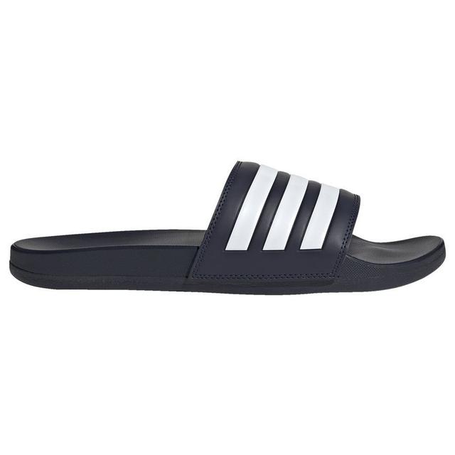 adidas Badtofflor Adilette Comfort - Navy/vit, storlek 39⅓ on Productcaster.