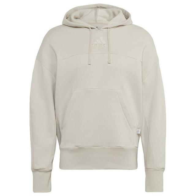 adidas Hoodie Studio Lounge - Beige, size X-Large on Productcaster.