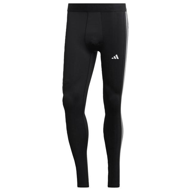 adidas Tights Techfit 3-stripes - Black, size Small on Productcaster.