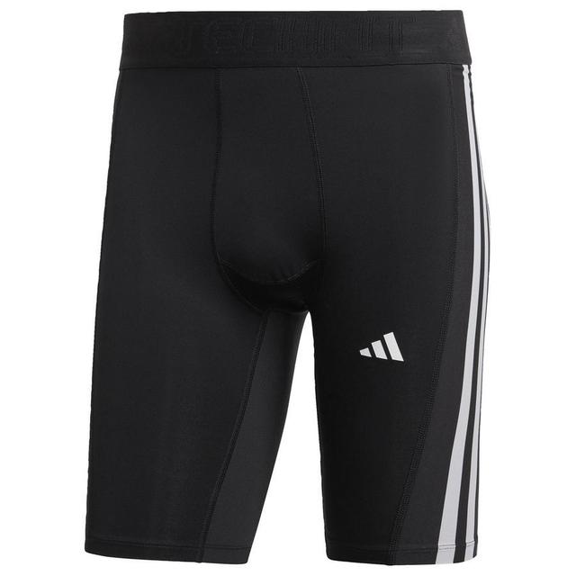 adidas Tights Techfit 3-stripes - Black/white, size XX-Large on Productcaster.