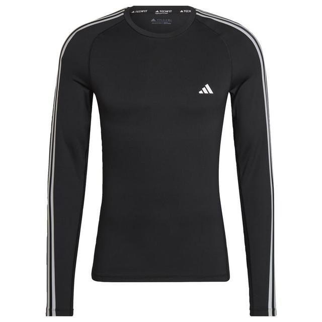 adidas Baselayer Techfit 3-stripes - Black/white, size 3XL on Productcaster.