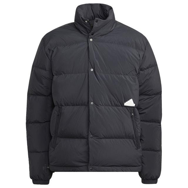 adidas Winter Jacket Down Puffer - Black/white, size Medium on Productcaster.