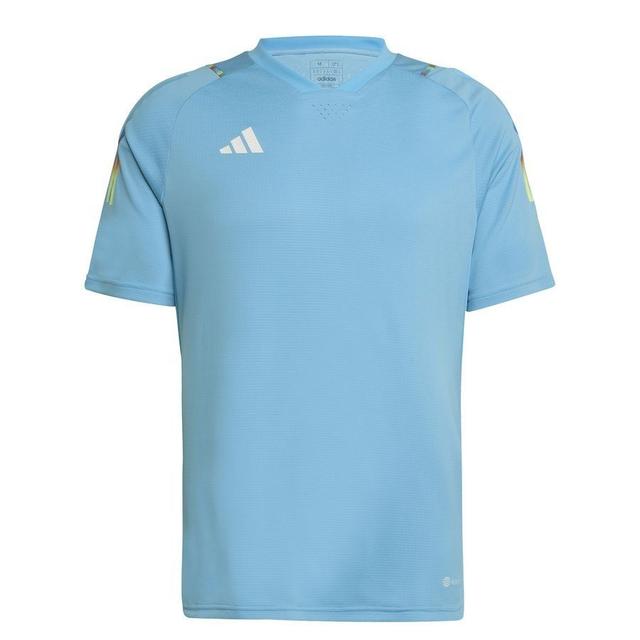 adidas Training T-shirt Tiro 23 - Sky Rush/white, size Medium on Productcaster.