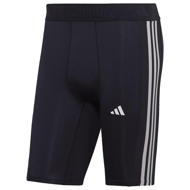 adidas Tights Techfit 3-stripes - Legend Ink/white, size X-Small on Productcaster.