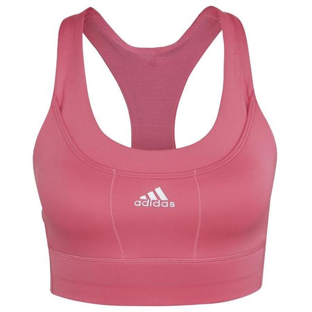 adidas Sports Bra Running Medium Support - Pink Women, size XL D-D on Productcaster.