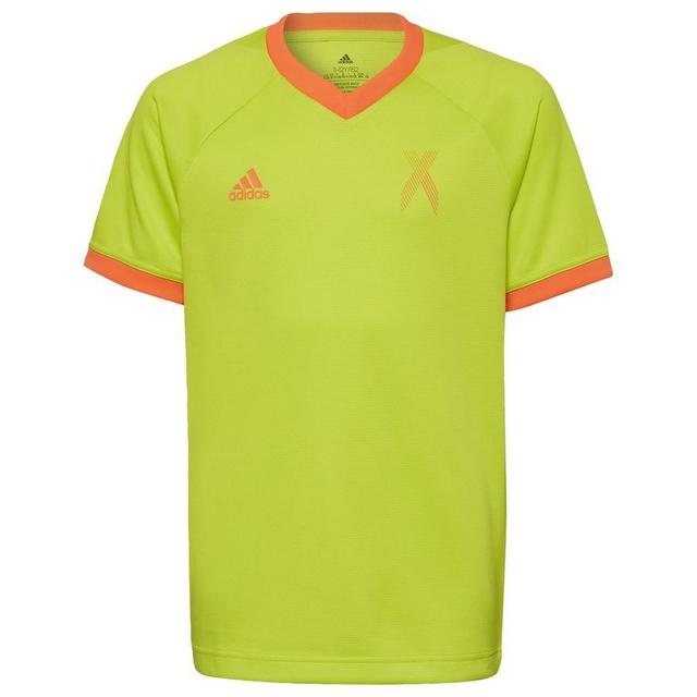 adidas Training T-shirt X - Solar Yellow - Solar Red Kids, size 176 cm on Productcaster.