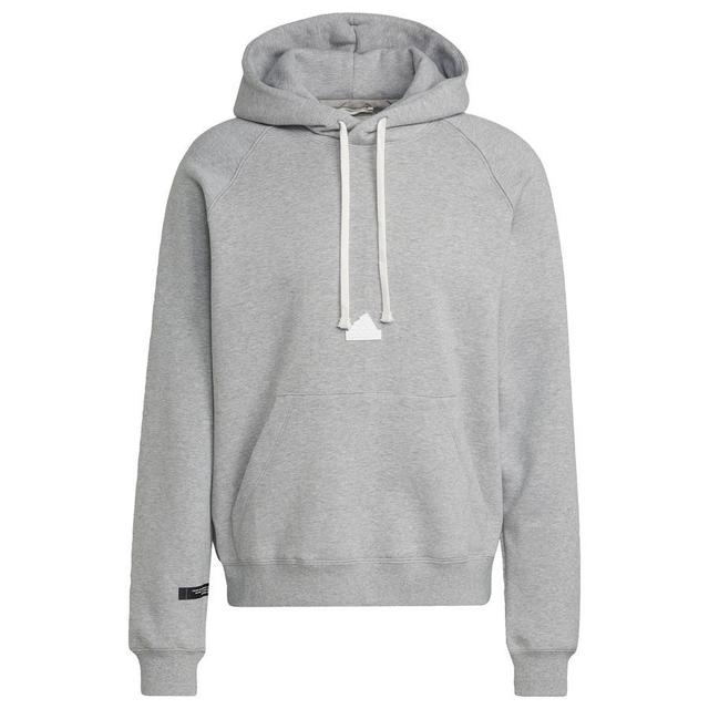 adidas Hoodie Fleece - Medium Grey Heather, size Large on Productcaster.