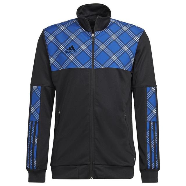 adidas Track Jacket Tiro - Black/royal Blue, size Medium on Productcaster.