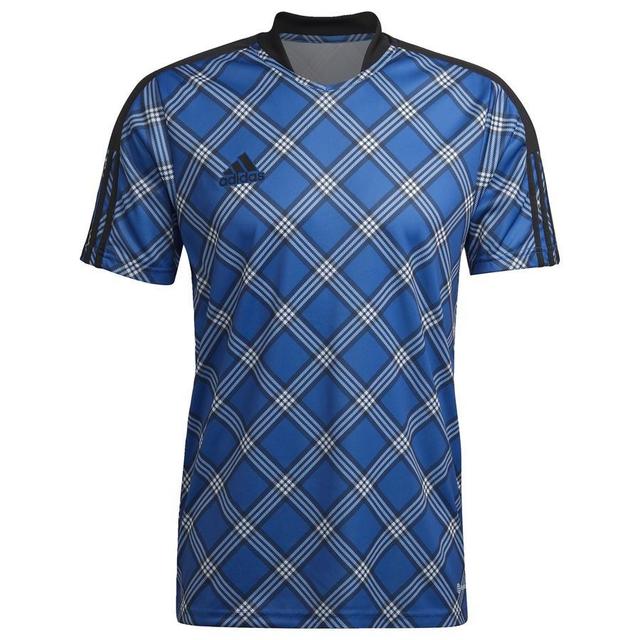 adidas Training T-shirt Tiro - Royal Blue/black, size X-Small on Productcaster.