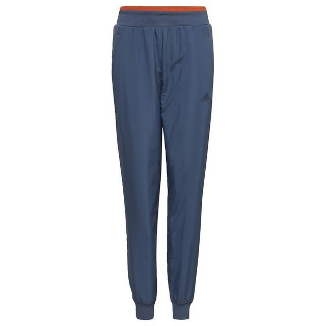 adidas Training Trousers All Szn Fleece - Blue/orange Kids, size 164 cm on Productcaster.