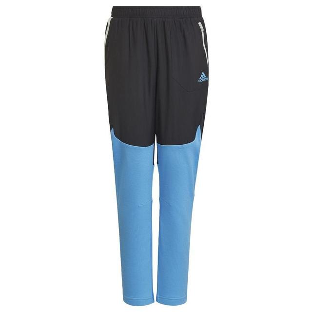 adidas Training Trousers Designed For Gameday - Black/pulse Blue Kids, size 152 cm on Productcaster.