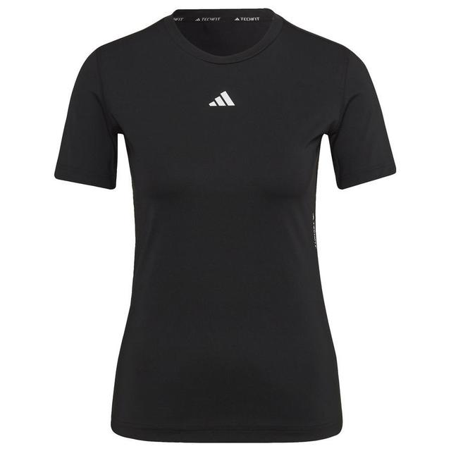 adidas Training T-shirt Techfit - Black/white Woman, size Small on Productcaster.