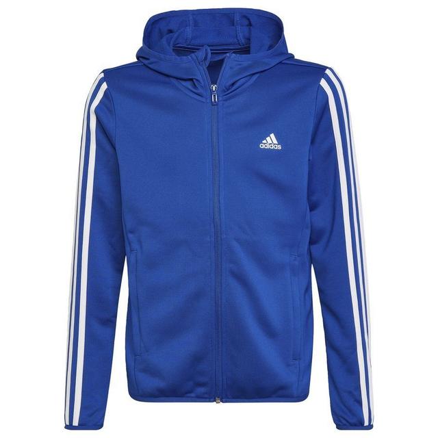 adidas Hoodie Designed To Move 3-stripes - Royal Blue/white Kids, size 140 cm on Productcaster.