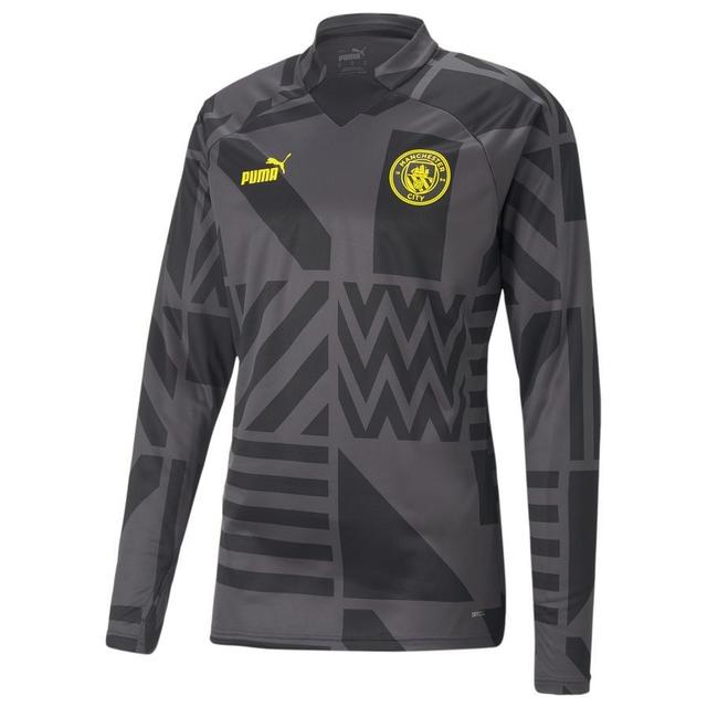 Manchester City Sweatshirt Pre Match - Black/spectra Yellow - , size Medium on Productcaster.