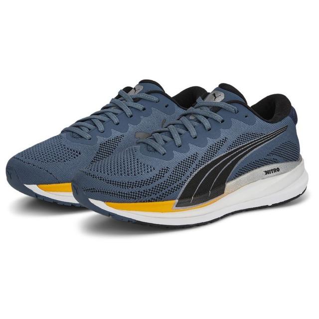 PUMA Running Shoe Magnify Nitro Knit - Evening Sky/yellow/white, size 43 on Productcaster.