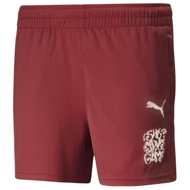 PUMA Trainingsshorts She Moves The Game - Rot Damen, Größe X-Large on Productcaster.