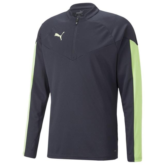 PUMA Training Shirt Individualfinal 1/4 Zip - Parisian Night/fizzy Light, size X-Small on Productcaster.