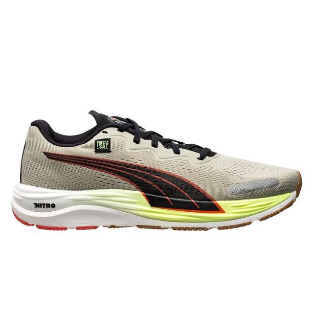 PUMA Running Shoe Velocity Nitro 2 First Mile - Pebble Gray/firelight/black, size 44 on Productcaster.