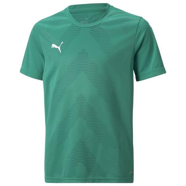 PUMA Playershirt Teamglory - Pepper Green/white Kids, size S/140 cm on Productcaster.