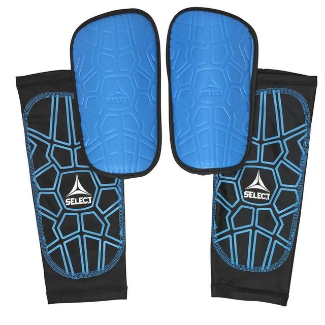 Select Shin Pads Super Safe V23 - Blue/black, size ['Medium: 170 cm '] on Productcaster.