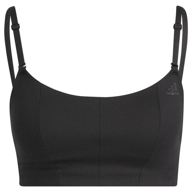 adidas Sports Bra Yoga Studio Light Support - Black Women, size XS A-C on Productcaster.