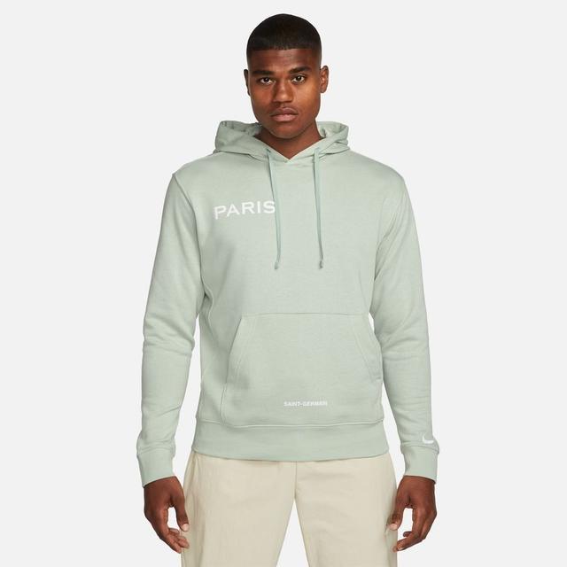 Paris Saint Germain Hoodie Fleece - Seafoam/white - Nike, size Medium on Productcaster.