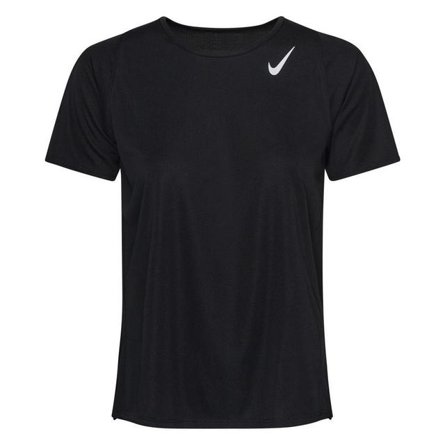 Nike Running T-shirt Dri-fit Race - Black/reflect Silver Women, size X-Small on Productcaster.