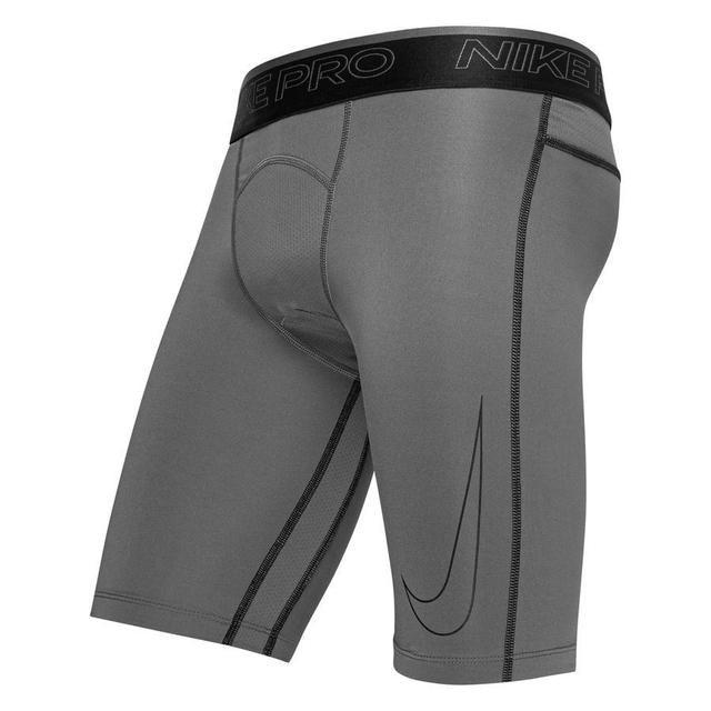 Nike Pro Compression Tights Dri-fit Long - Iron Grey/black, size Small on Productcaster.