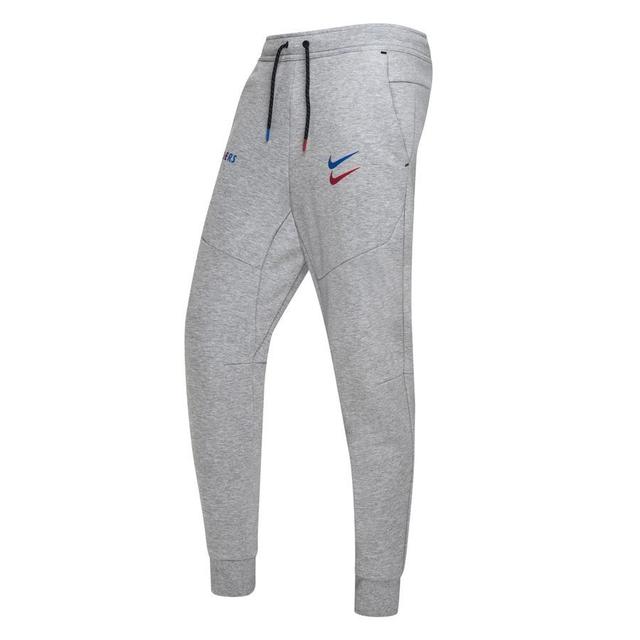 Barcelona Training Trousers Nsw Tech Fleece - Grey Heather/signal Blue - , size Small on Productcaster.