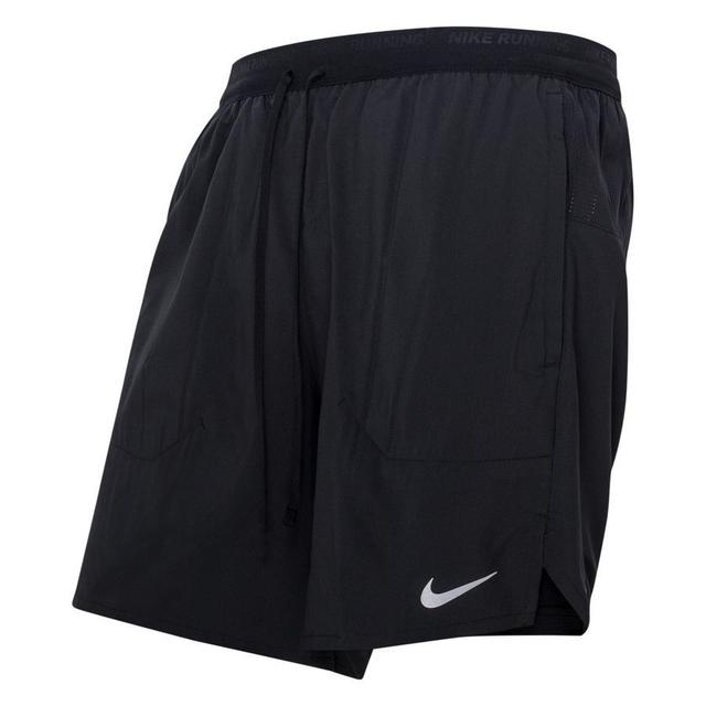 Nike Running Shorts Dri-fit Stride 2in1 - Black/reflect Silver, size X-Large on Productcaster.