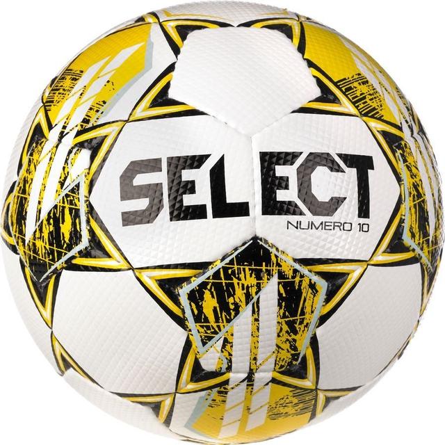 Select Football Numero 10 V23 - White/yellow, size Ball SZ. 4 on Productcaster.