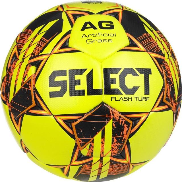 Select Football Flash Turf Artificial Grass V23 - Yellow/orange, size Ball SZ. 4 on Productcaster.