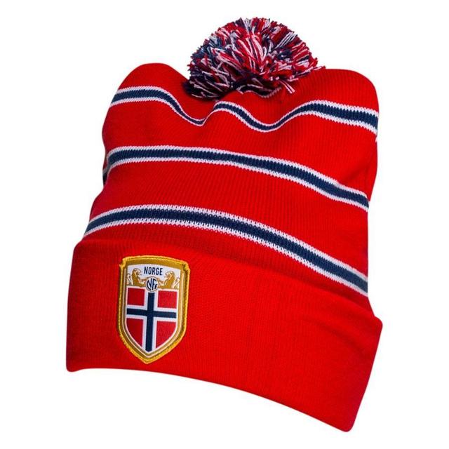 Norway Beanie Crest - Red/navy - , size One Size on Productcaster.