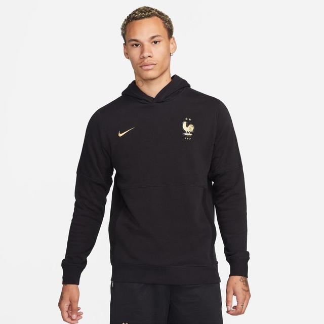 France Hoodie Fleece Travel - Black/metallic Gold - , size XX-Large on Productcaster.