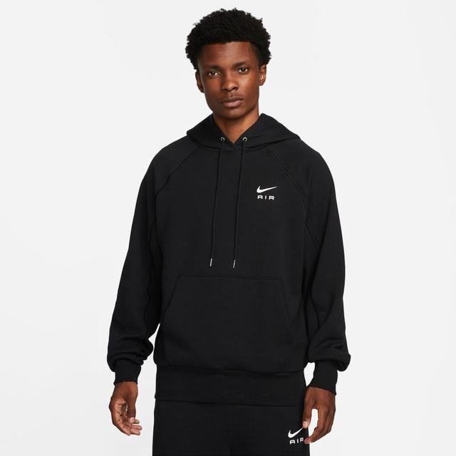 Nike Air Hoodie French Terry - Black/white, size Large on Productcaster.